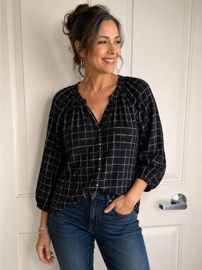 Old Navy XXL Monochrome Checkered Shirt